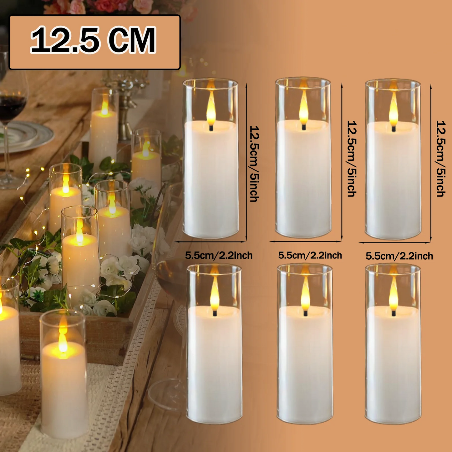 Elegant Flickering LED Flameless Candles™