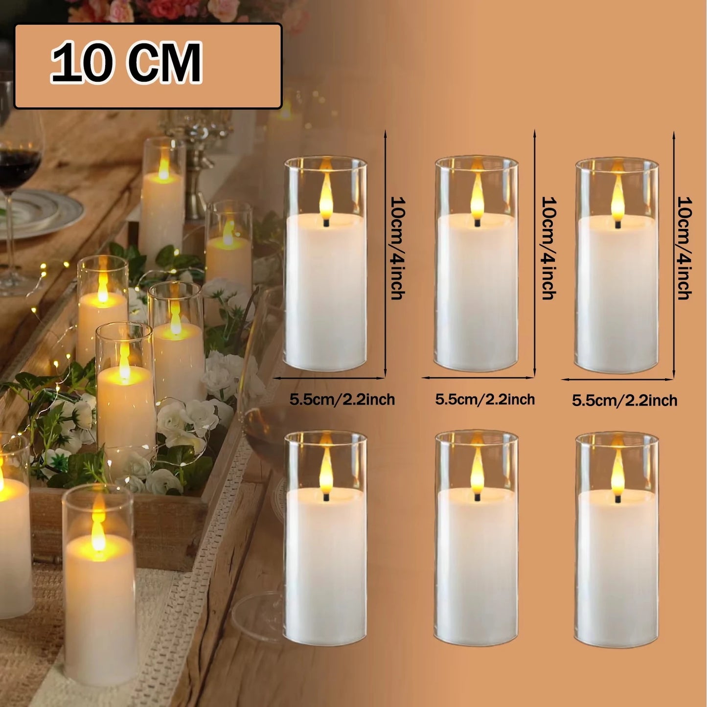 Elegant Flickering LED Flameless Candles™